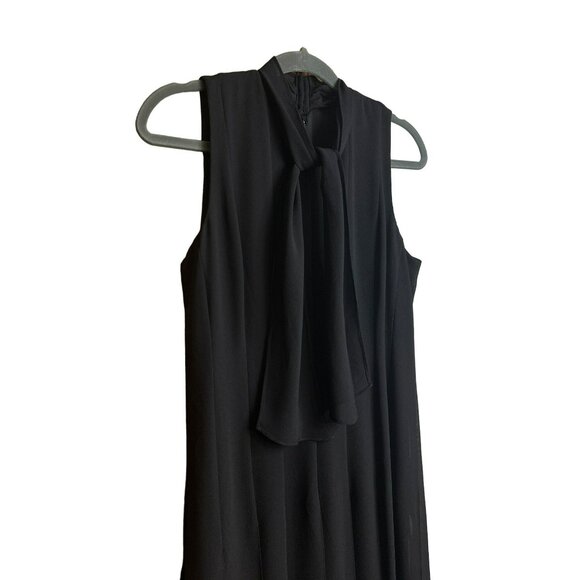 Cynthia Howie Maggy Boutique Ladies Sleeveless Little Black Dress – Neck Tie, 6 - Picture 5 of 6